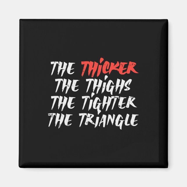 Tighter Tighter Triangle Bjj Jiu Jitsu Magnet (Framsidan)