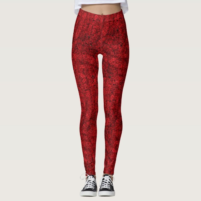TIGHTS Fyllda med röda rosor (Framsida)