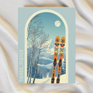 Tignes Frankrike ski helgdag vykort