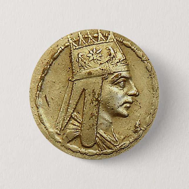 Tigran underbaren, armenisk hjälte knapp (Framsida)