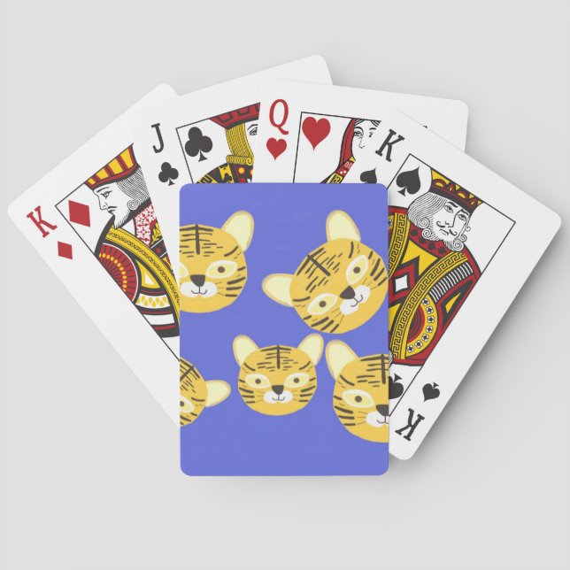 tigrar målning konst casinokort (Baksidan)