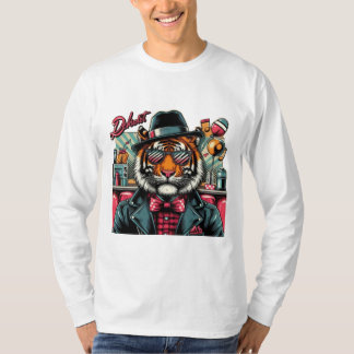 Tigre Rockabilly : Le Féroce Gentleman du Diner T Shirt