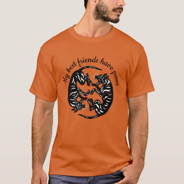 Tigrerad Grand Danois  T Shirt (Framsida)
