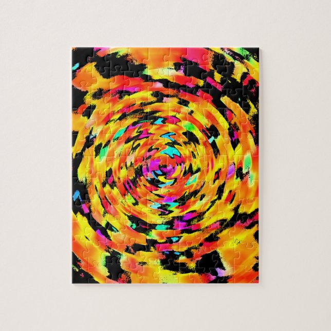 Tigress Abstrakt Pussel (Vertikal)