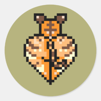 Tigress booty Sticker Runt Klistermärke