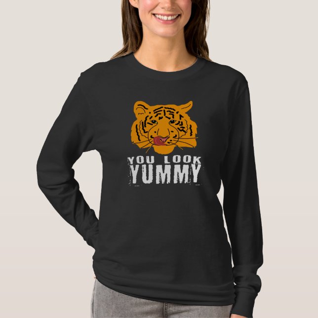 Tigress - Du ser välsmakande ut Ver. 2 Mörk Tröja (Framsida)
