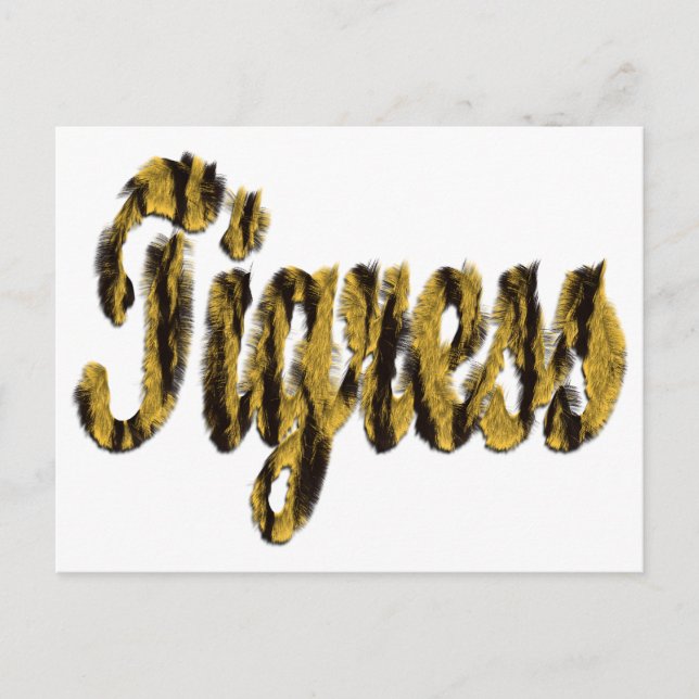 Tigress - Hårig Vykort (Framsida)