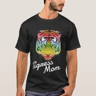 Tigress Mamma Rainbow Tiger T Shirt