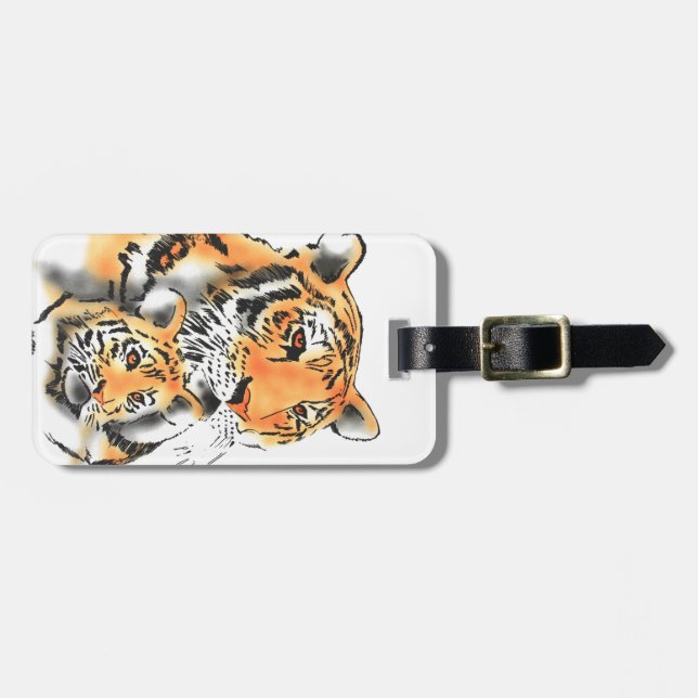 Tigress och Unge Bagagebricka (Horisontell Framsida)