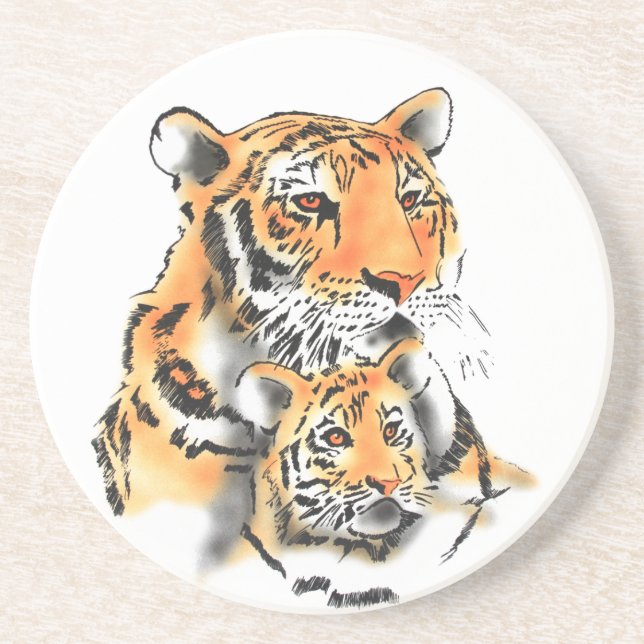 Tigress och Unge Underlägg (Framsidan)