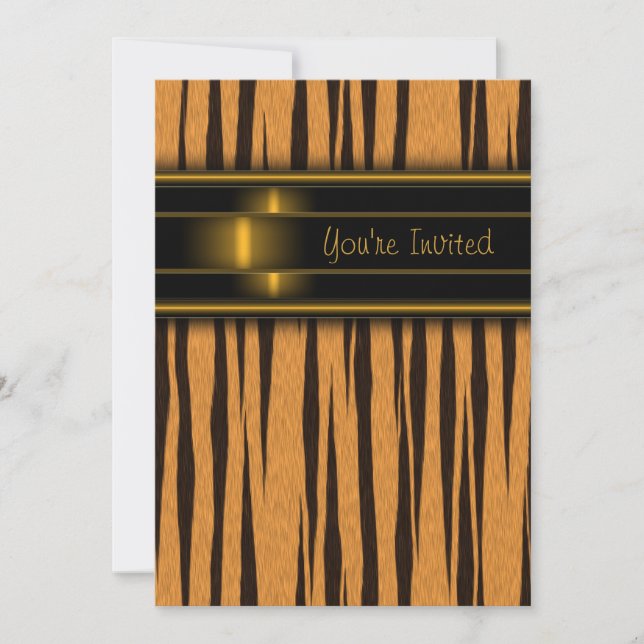 Tigrest Invitationsmall Template Inbjudningar (Framsida)