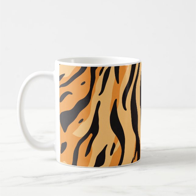 Tigriga ränder kaffemugg (Vänster)