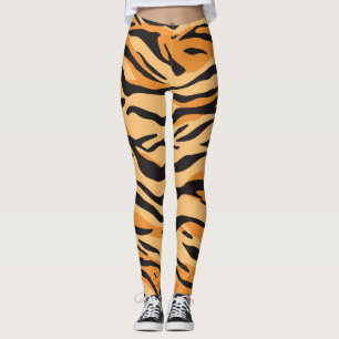Tigriga ränder leggings