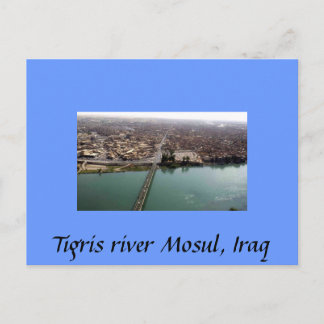 Tigris River Mosul, Irak Vykort