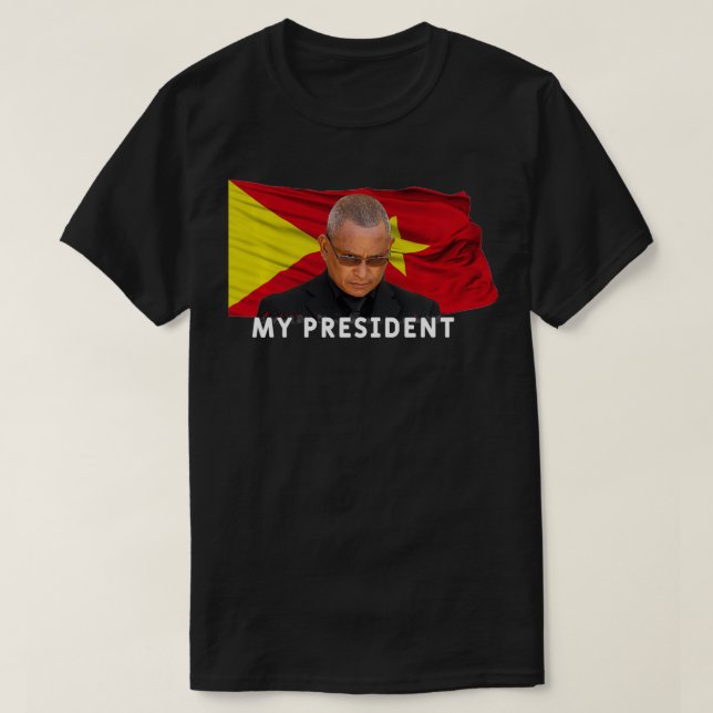 Tigry min president Debretsion i kärlek Tigray-gåv T Shirt (Design framsida)