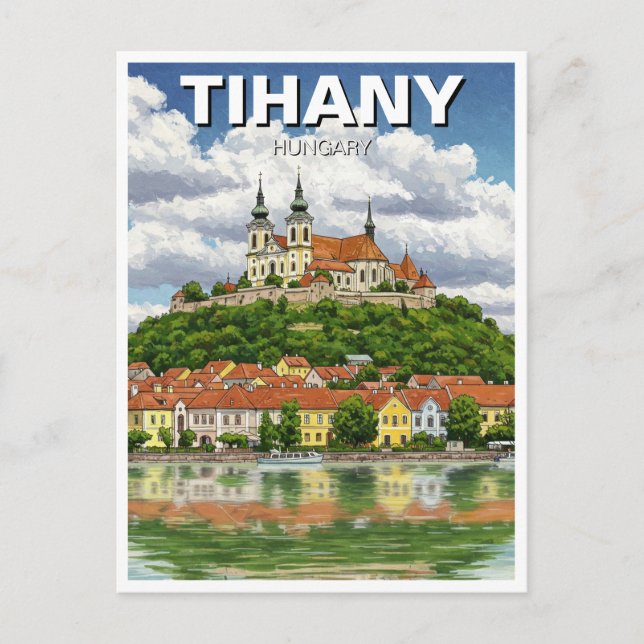 Tihany Hungary Travel Vykort (Framsida)