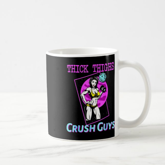 Tiick Thighs Crush KillWeightlift Bodybuilding din Kaffemugg (Höger)
