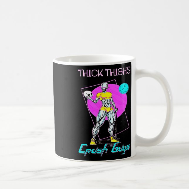 Tiick Thighs Crush KillWeightlift Bodybuilding din Kaffemugg (Höger)