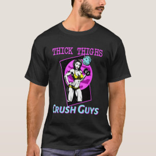 Tiick Thighs Crush KillWeightlift Bodybuilding din T Shirt