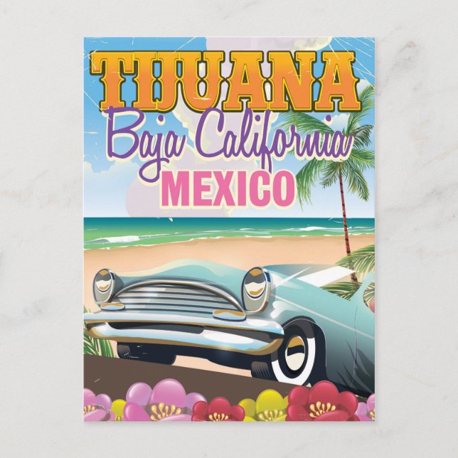 Tijuana Baja California Mexico resemappell Vykort (Framsida)