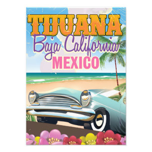 Tijuana Baja California Mexico resemapposters Fototryck