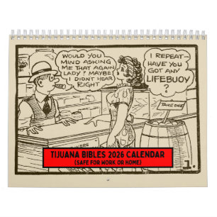 Tijuana Bibles 2026 Väggkalender (Säker för arbete Kalender
