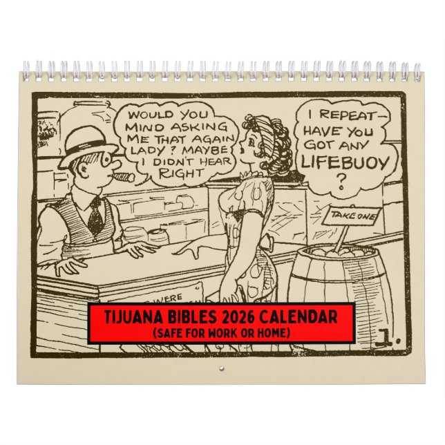 Tijuana Bibles 2026 Väggkalender (Säker för arbete Kalender (Omslag)