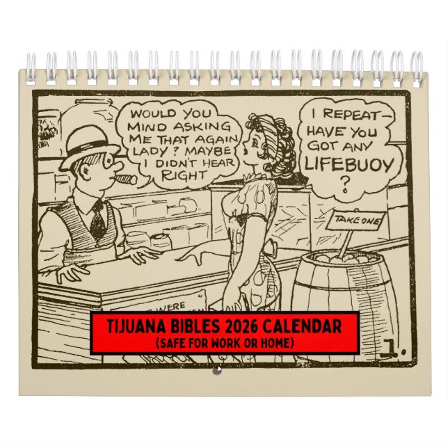 Tijuana Bibles 2026 Väggkalender (Säker för arbete Kalender (Omslag)
