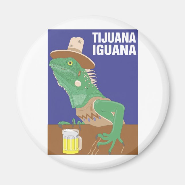 Tijuana Iguana Design Magnet (Framsidan)