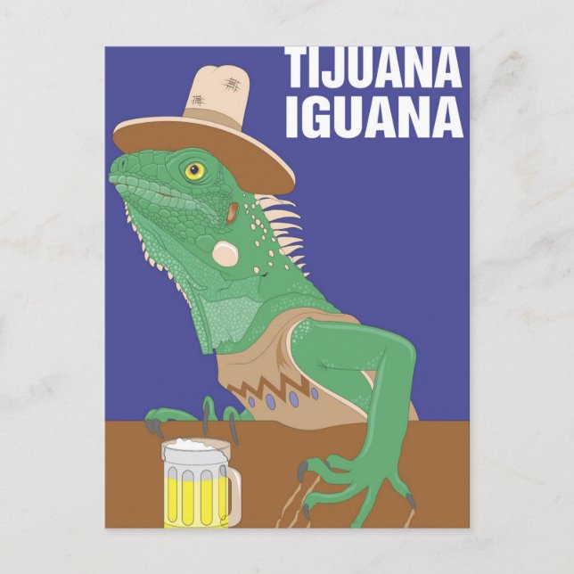 Tijuana Iguana Design Vykort (Framsida)