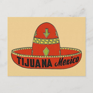 Tijuana Mexico Vintage resor vykort