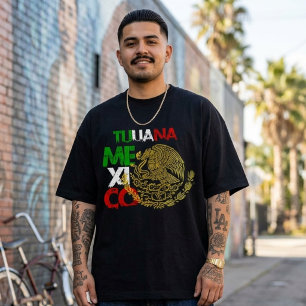 Tijuana Mexiko Flagga T Shirt