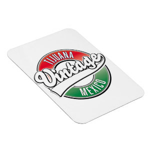 Tijuana mexiko vintage logotyp. magnet