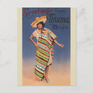 Tijuana, Mexiko vintage resor vykort