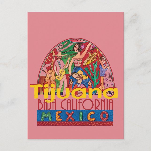 TIJUANA Mexiko Vykort (Framsida)