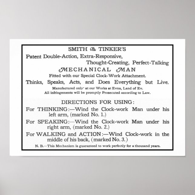 Tik-Tok-instruktionskort Poster (Framsidan)