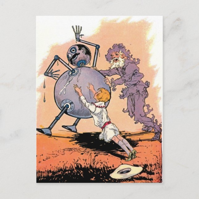 Tik Tok of Oz vycard Vykort (Framsida)