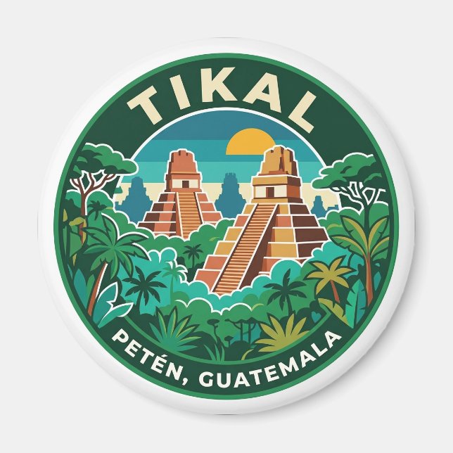 Tikal Guatemala Magnet (Framsidan)