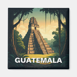 Tikal Guatemala Travel Magnet
