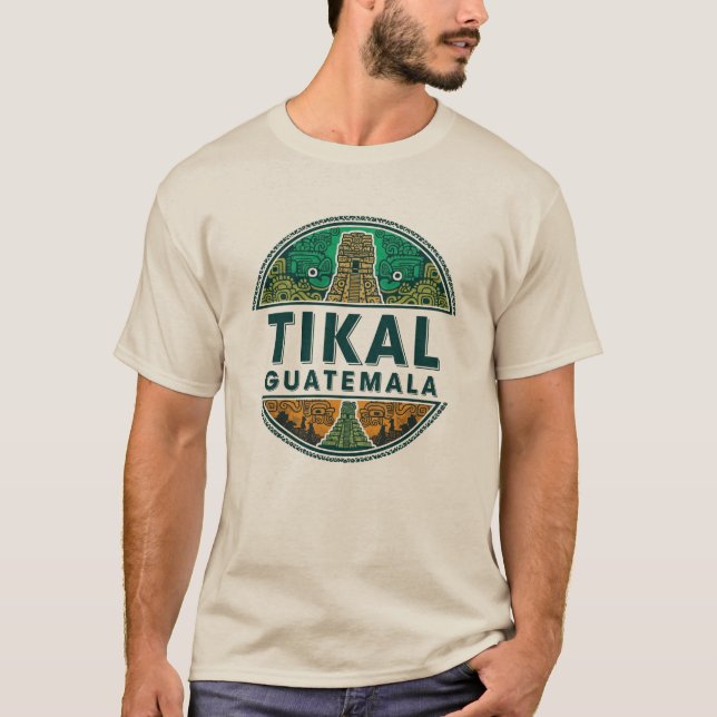 Tikal Guatemala Travel T Shirt (Framsida)