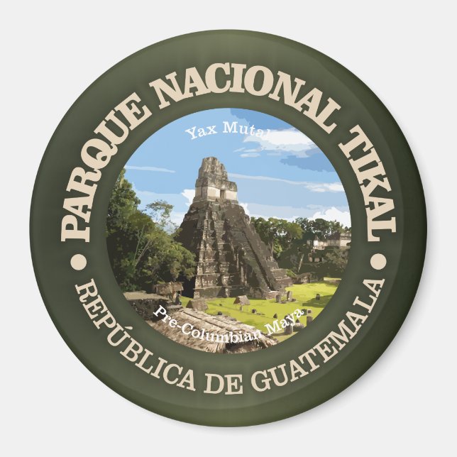 Tikal nationalpark magnet (Framsidan)