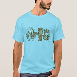 Tiki & 60-talTiki fåglar T-shirt