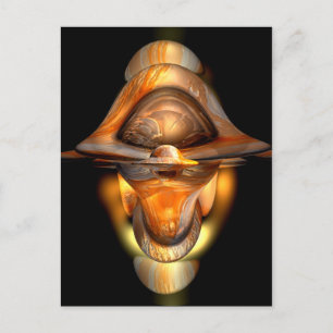 Tiki abstrakt vykort