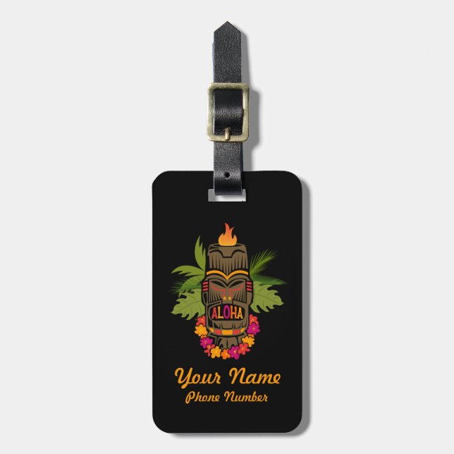 Tiki Aloha Bagagebricka (Vertikal Framsida)