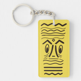 Tiki Aloha Keychain