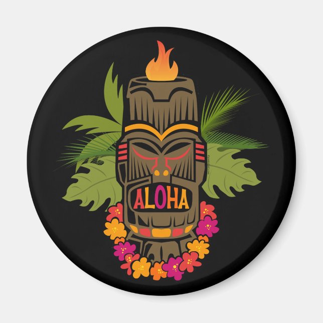 Tiki Aloha Magnet (Framsidan)