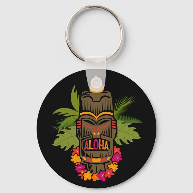 Tiki Aloha Nyckelring (Framsida)