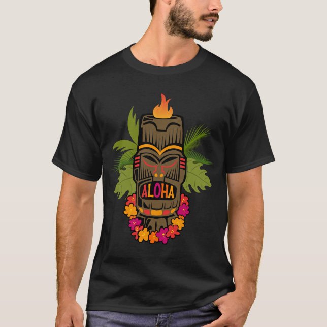 Tiki Aloha T-shirt (Framsida)