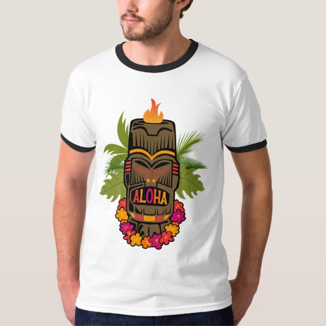 Tiki Aloha T-shirt (Framsida)