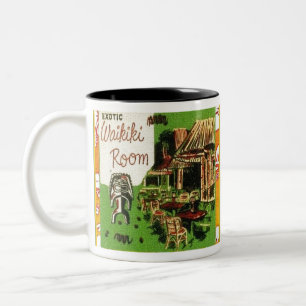 Tiki Art - Exotisk Waikiki-rum Två-Tonad Mugg